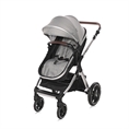 Passeggino VIOLA+ADAPTERS con cestino estivo OPALINE Grey